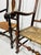 Pair of Antique 18th Century Queen Anne Style Mahogany Armchairs With Rush Seats For Sale In Raleigh - Image 6 of 14