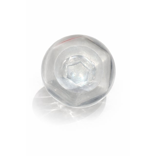 Glass Vintage Crystal Stella Polaris Vase by Vicke Lindstrand for Orrefors, 1970s For Sale - Image 7 of 8