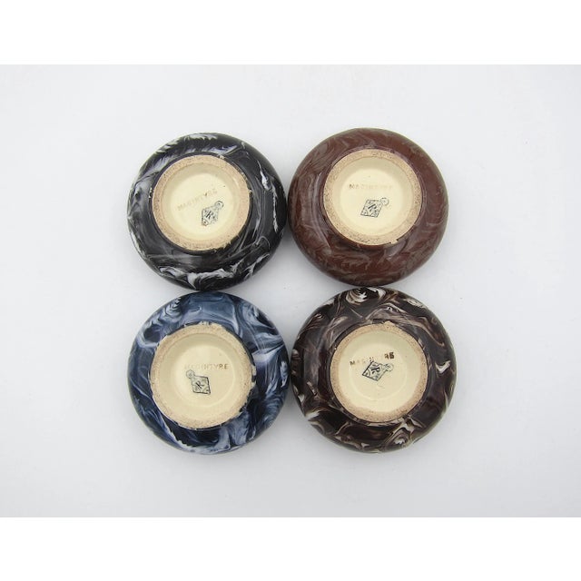 Ceramic James MacIntyre Antique Agate Ware Open Salt Cellars For Sale - Image 7 of 10