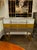 Modern Italian designer glass and brass tri-color chest of drawers. Circa 2000. Perfect for today's transitional designs!...