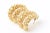 Vintage 18 Karat Gold Pierced Earrings Italian For Sale - Image 9 of 10