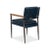 Mid-Century Modern Blue Leather Armchair For Sale - Image 4 of 12