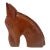 Mid-Century West Indies Mahogany Horse Bookend For Sale