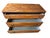 Traditional Vintage Black & Oak Carved Three-Drawer Chests For Sale - Image 3 of 7