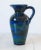 Mid-Century Modern Vintage Italian Blue and Green Pottery Pitcher For Sale - Image 3 of 7