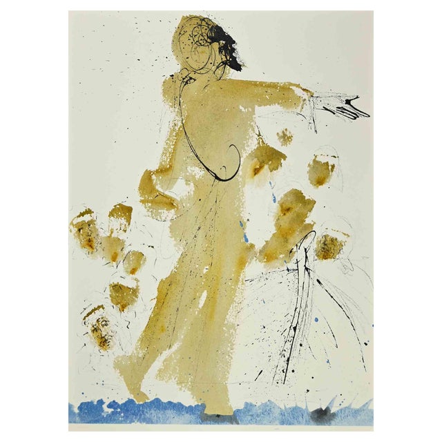 Salvador Dali, Iesus Super Mare Ambulans, Lithograph, 1964 For Sale