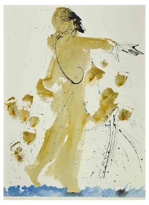Salvador Dali, Iesus Super Mare Ambulans, Lithograph, 1964