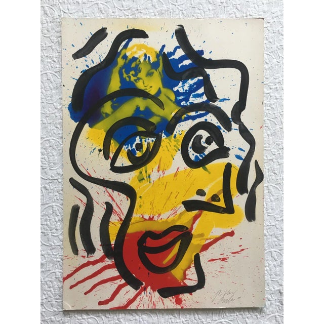 Yellow Marilyn Monroe / Peter Keil Abstract Painting, 2000 For Sale - Image 8 of 8