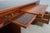 English Yew Wood Brown Leather Top 3 Part Desk For Sale - Image 4 of 18