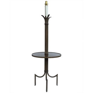 Vintage Iron Table Floor Lamp For Sale