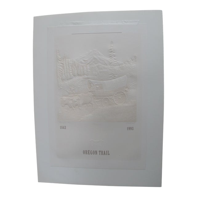 Becky Gyes Pacific Nw Oregon Trail 1843 - 1993 Embossed Signed Limited Edition Print For Sale
