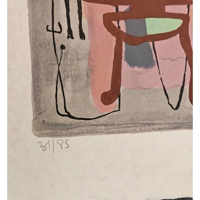 Abstract Mid 20th Century Abstract Mayeu Passa “Clameur” Signed Abstract Color Lithograph, 31/85 – Unframed For Sale - Image 3 of 11
