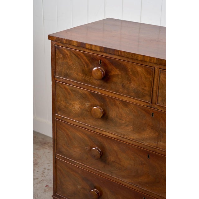 Brown Early 19th Century Flame Mahogany With Original Knobs (C. 1825) For Sale - Image 8 of 13
