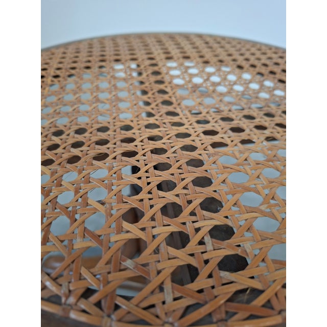 Brown Piano Stool in Bent Beech and Vienna Straw, 1980 For Sale - Image 8 of 10