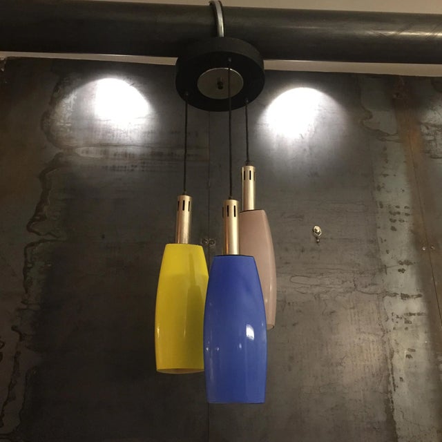 Black Colored Glass Pendant from Stilnovo, 1950s For Sale - Image 8 of 16