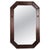 Wood Rectangular Mirror with Carved Dark Wood Frame, 1940s For Sale - Image 7 of 7