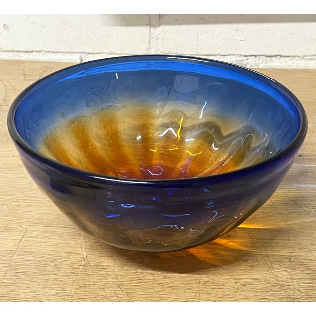 Murano Murano Glass Bowl Mid-Century For Sale - Image 4 of 6