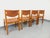 Wood Vintage Chairs in Elm and Leather from Maison Regain, 1970s-1980s, Set of 4 For Sale - Image 7 of 18