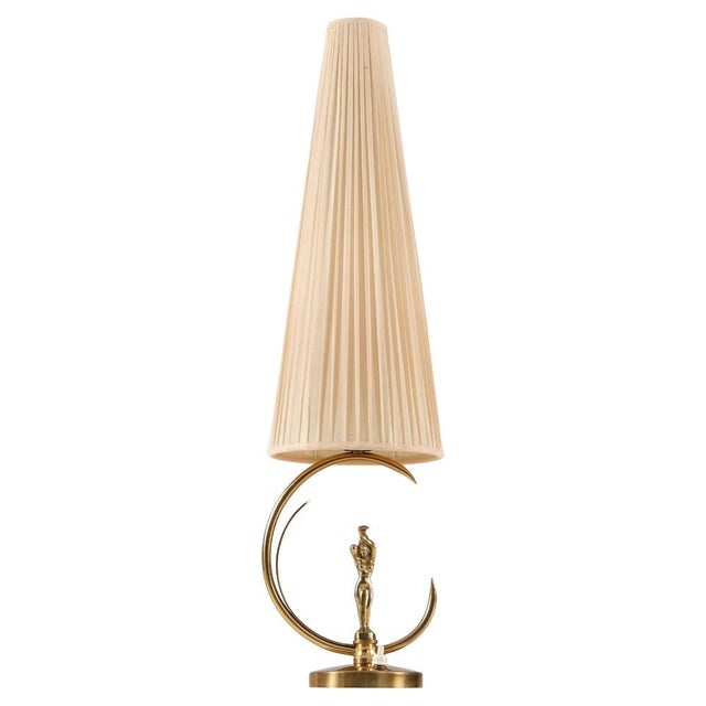 Swedish Moden Brass Table Lamp, 1950s For Sale - Image 8 of 8
