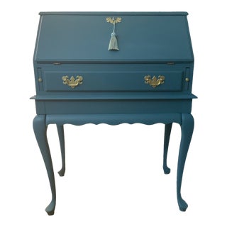 Antique Secretary Desk, Freshly Painted For Sale