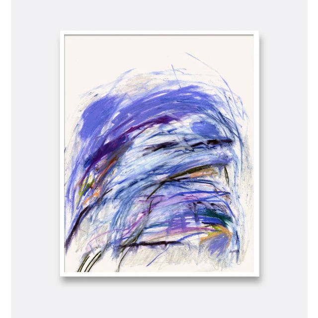 Dynamic collisions of violet and lavender hues overlap and intersect in this palpable composition of pastels from artist M...