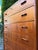 Danish Teak Chest of Drawers with Recessed Handles and Lock For Sale - Image 3 of 11