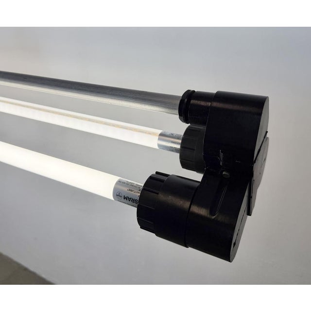Industrial Silver Tube Light from Elektrosvit, 1970s For Sale - Image 15 of 17