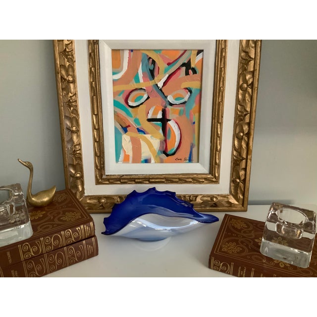 Contemporary Abstract Art Glass Bowl/Dish For Sale - Image 9 of 11