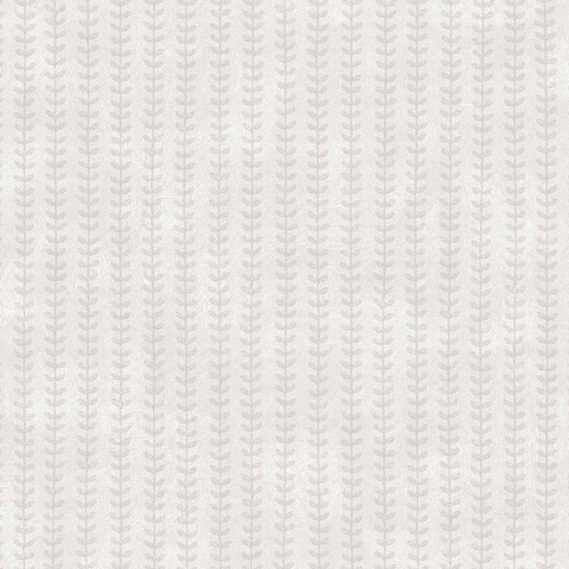 SAMPLE - Boråstapeter Botanical Stripe Wallpaper In Stone For Sale
