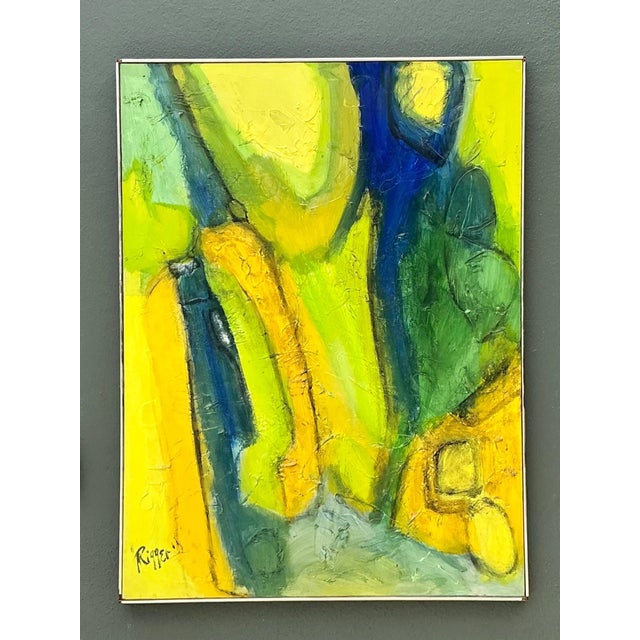 Rieger Signed Abstract Painting For Sale - Image 9 of 18