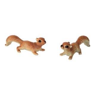 Vintage Ceramic Squirrel Wall Climbers - A Pair For Sale
