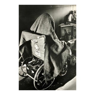 Fred McDarrah, Large Vintage Print Silver Gelatin Signed Photograph Terminal Patient Bird Cover, 1973 For Sale