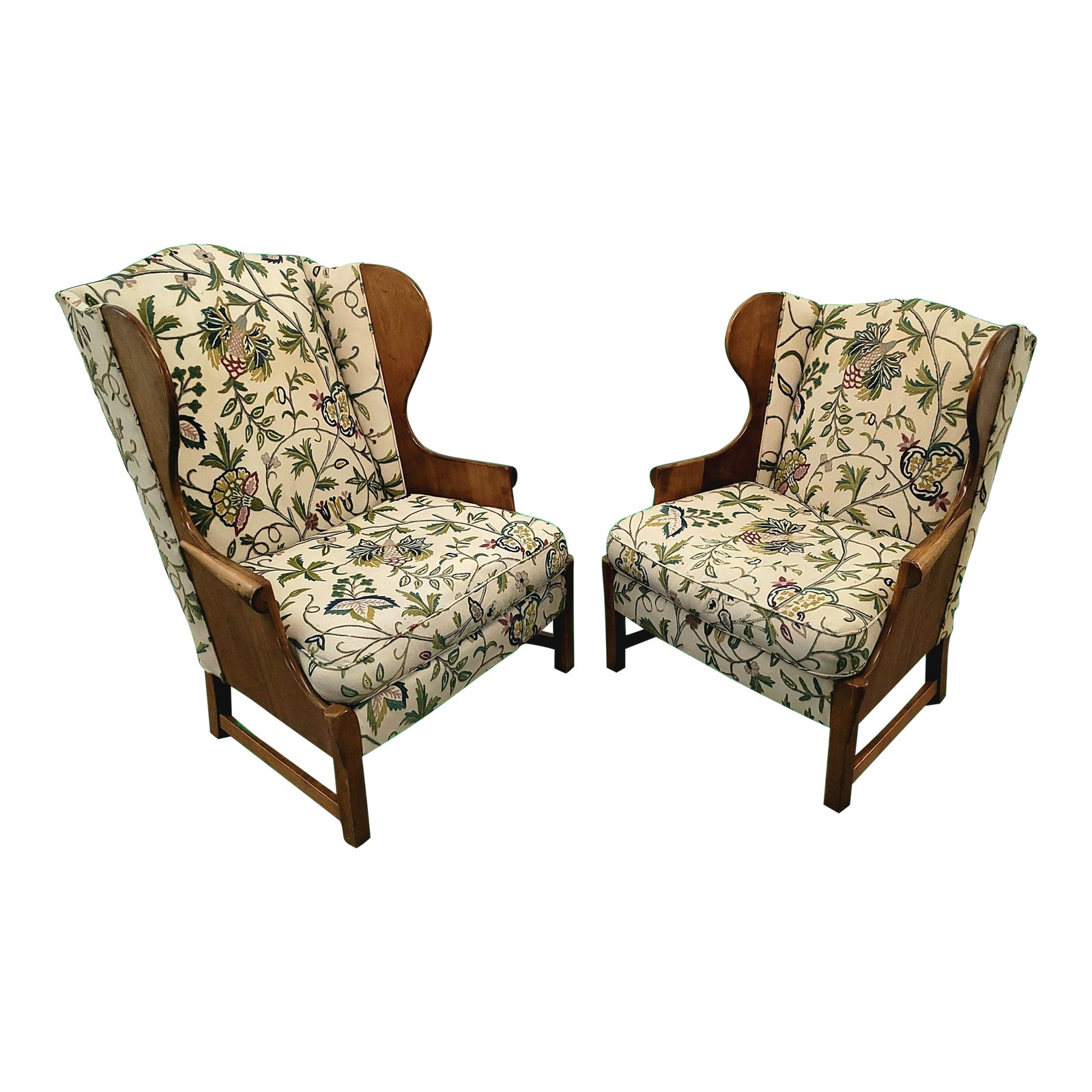 Vintage Stickley His and Hers "Connecticut Valley" Wingback Chairs a Pair Chairish
