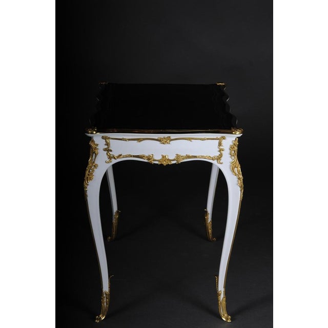 20th Century Louis XV White Writing Desk For Sale - Image 11 of 18