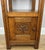Metal Antique French Oak Bedside Table with Marble Top For Sale - Image 7 of 12