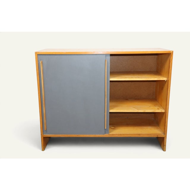 Wood Vintage Wooden Buffet with Sliding Doors, 1960s For Sale - Image 7 of 18