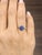 Modern 1.13 Ct Natural Sapphire & Diamond Ring Size 6 For Sale - Image 3 of 9