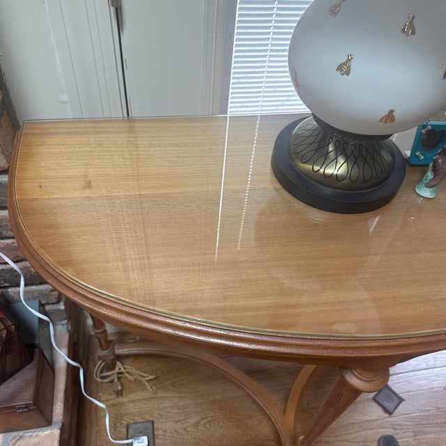 Early 20th Century Demilune Console Table For Sale In Saint Louis - Image 6 of 8