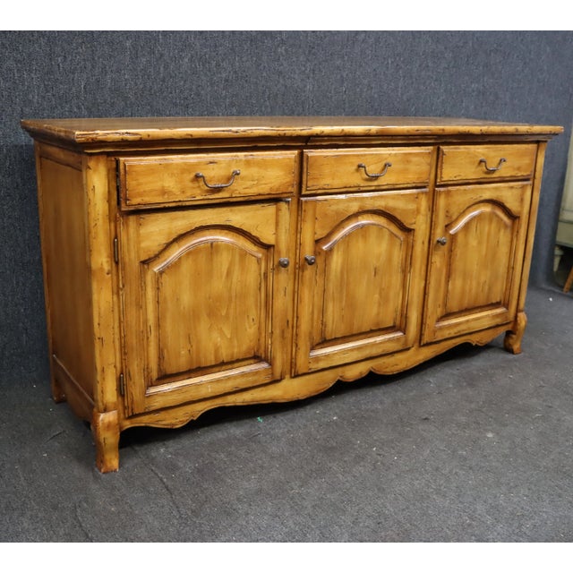 French Country Fremarc Designs Country French Buffet For Sale - Image 3 of 12