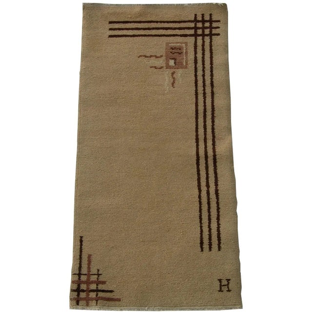 Antique Spanish Rug 5x2.4 For Sale - Image 4 of 4