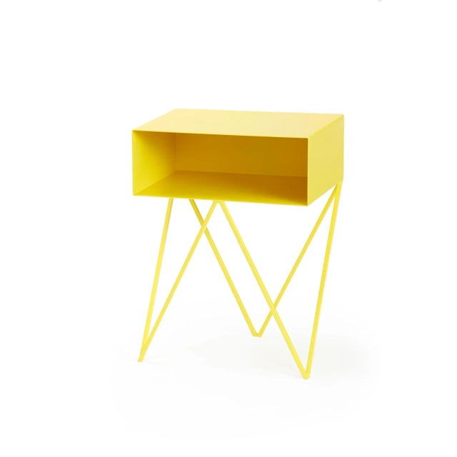 Contemporary Robot Side Table in Yellow by &New For Sale - Image 3 of 3