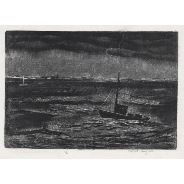 Harriet Lanfair Nautical Nocturne Lithograph For Sale