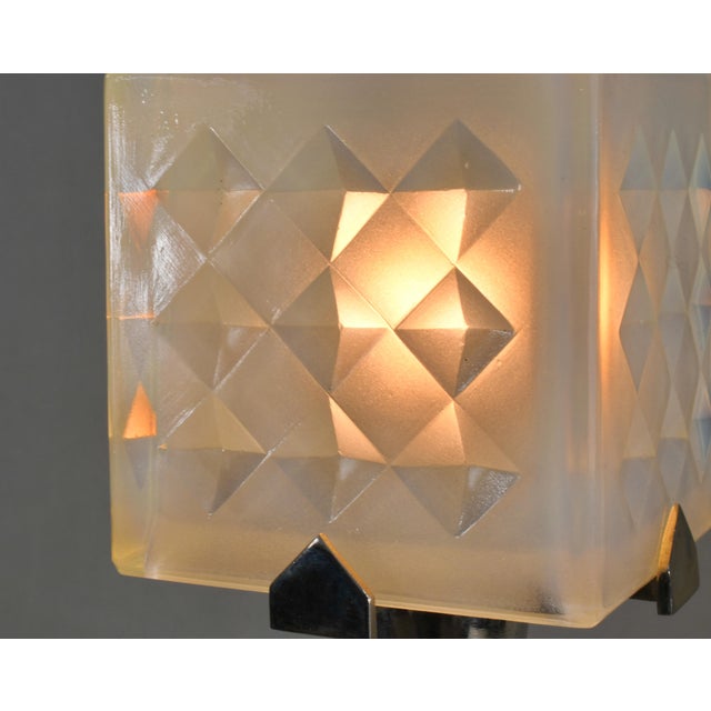 French Art Deco Lamp by Simonet & Dieupart 1930 France For Sale - Image 11 of 14