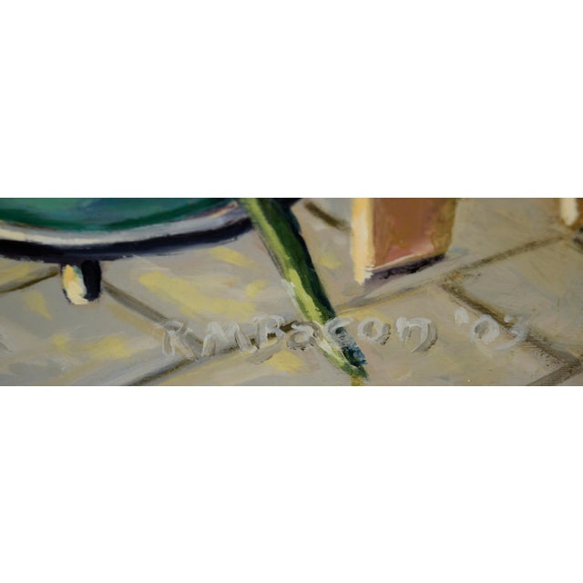 2000 - 2009 "Winter Folly" - 2003 Oil on Masonite by Richard M Bacon For Sale - Image 5 of 7