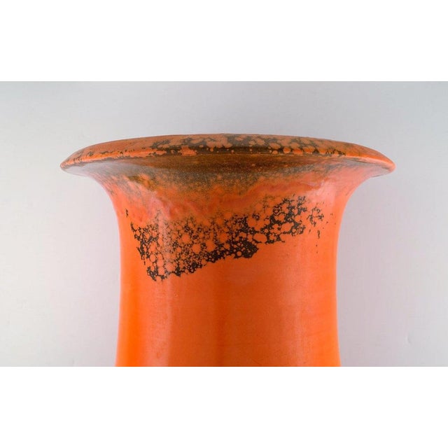 1930s Colossal Floor Vase in Glazed Stoneware by Svend Hammershøi for Kähler, 1930s For Sale - Image 5 of 10