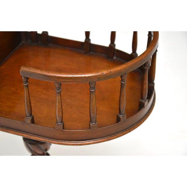 Brown Chippendale Style Side Table, 1910s For Sale - Image 8 of 10