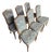 Henredon Louis XV French Provincial Dining Side Chairs in Flame-Stitch Upholstery, Set of 6 For Sale