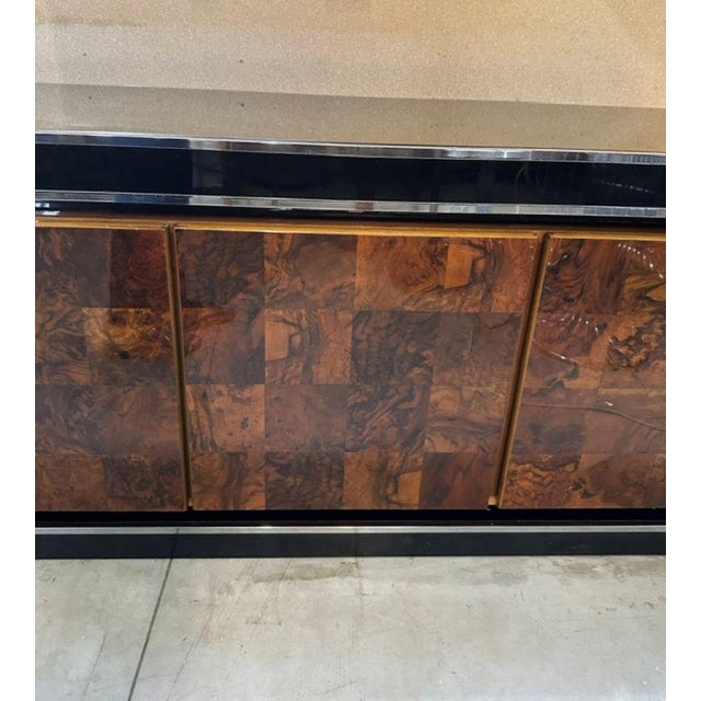 Mid-Century Modern Vintage Sideboard in Briar Root, 1970s For Sale - Image 3 of 8