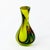 Lemon Yellow Murano Glass Vase with Amethyst Swirls by Carlo Moretti, 1970s For Sale - Image 4 of 16