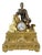 Early 19th Century Empire Clock in Gilt and Patinated Bronze For Sale